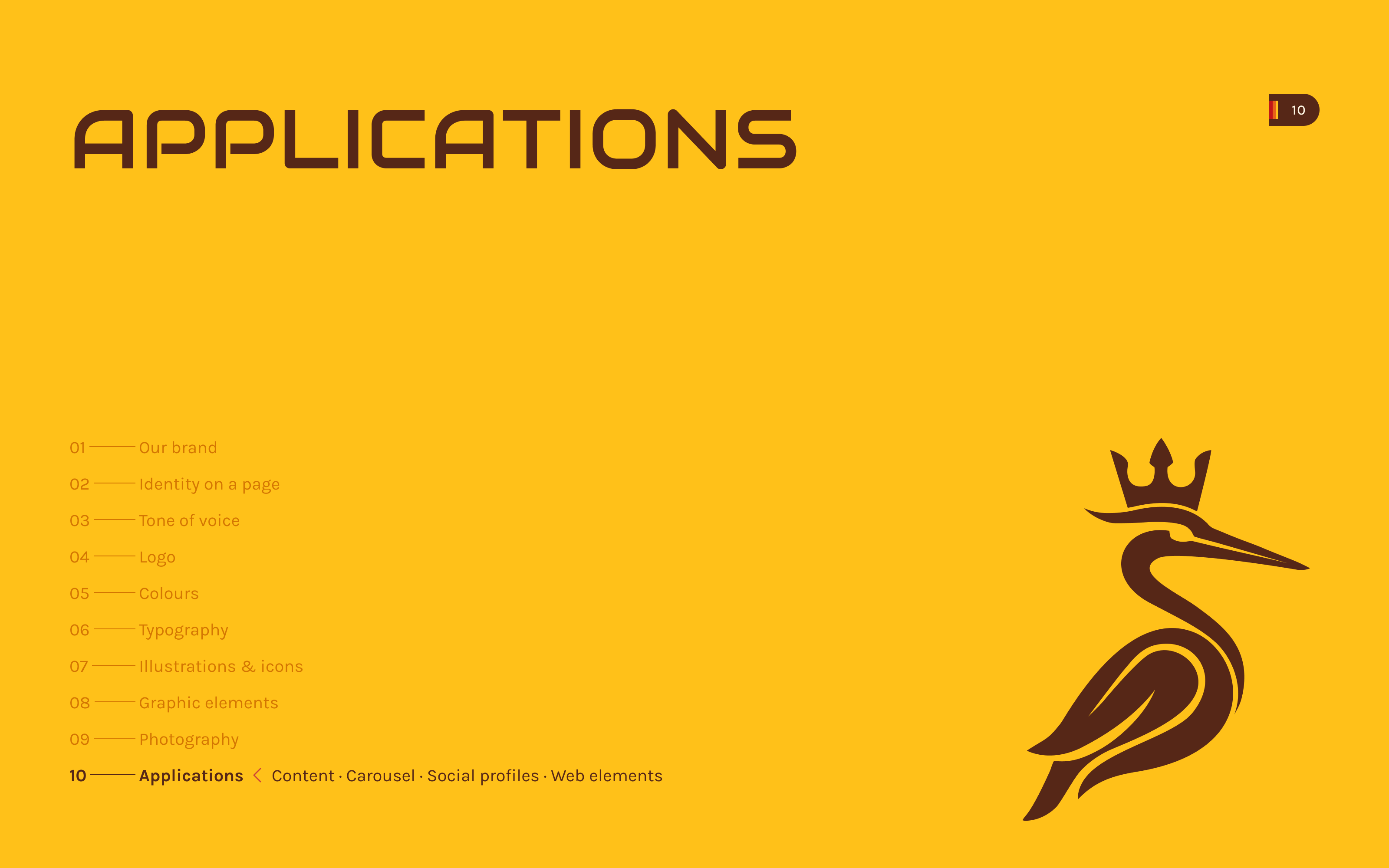 The Applications chapter cover from the Bennu brand guidelines