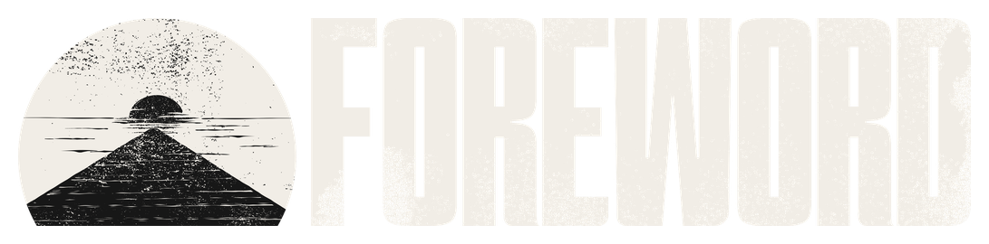 The Foreword Films logo: a textured semicircle of the sun setting over a dock, beside the heavy Foreword wordmark